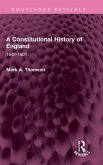 A Constitutional History of England