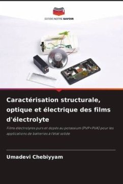 Caractérisation structurale, optique et électrique des films d'électrolyte - Chebiyyam, Umadevi