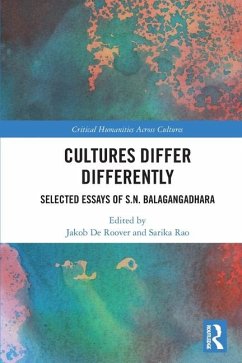 Cultures Differ Differently - Balagangadhara, S N