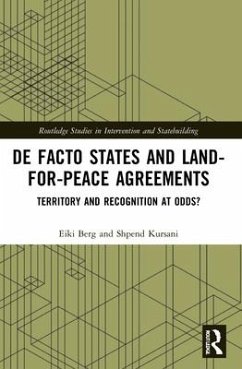 De Facto States and Land-for-Peace Agreements - Berg, Eiki (University of Tartu, Estonia); Kursani, Shpend (Leiden University, The Netherlands)