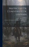 Matricule De L'université De Louvain: 1426-1453...