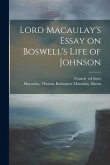 Lord Macaulay's Essay on Boswell's Life of Johnson