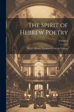 The Spirit of Hebrew Poetry - Anonymous