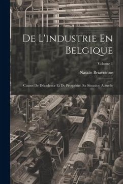De L'industrie En Belgique: Causes De Décadence Et De Prospérité. Sa Situation Actuelle; Volume 1 - Briavoinne, Natalis