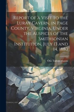 Cover Report of a Visit to the Luray Cavern, in Page County, Virginia, Under the Auspices of the Smithsonian Institution, July 13 and 14, 1880