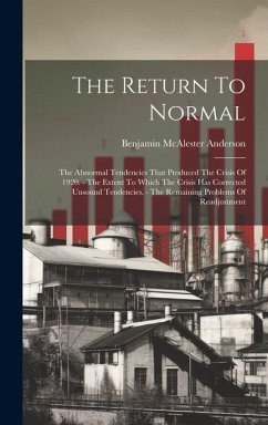 The Return To Normal - Anderson, Benjamin Macalester