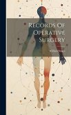 Records Of Operative Surgery