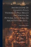 Instruzione Di Quanto Pulo Vedersi Di Pilu Bello In Genova In Pittura, Scultura, Ed Architettura Ecc...