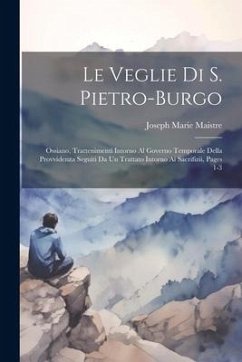 Le Veglie Di S. Pietro-Burgo - Maistre, Joseph Marie