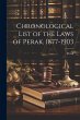 Chronological List of the Laws of... - Bild 1
