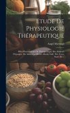 Etude De Physiologie Thérapeutique