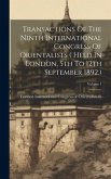 Transactions Of The Ninth International Congress Of Orientalists ( Held In London, 5th To 12th September 1892.); Volume 1