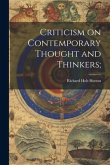 Criticism on Contemporary Thought and Thinkers;