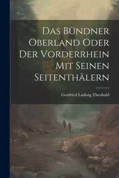 Das Bündner Oberland Oder der Vorderrhein mit Seinen Seitenthälern - Theobald, Gottfried Ludwig