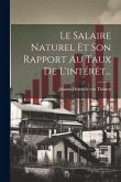 Le Salaire Naturel Et Son Rapport Au Taux De L'intérêt...