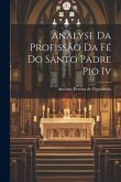 Analyse Da Profissão Da Fé Do Santo Padre Pio Iv