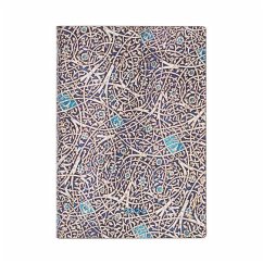 Paperblanks 2024 Granada Turquoise Moorish Mosaic 12-Month MIDI Horizontal Elastic Band Closure 160 Pg 100 GSM