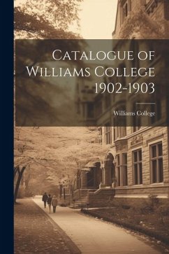 Cover Catalogue of Williams College 1902-1903
