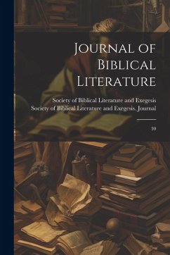Cover Journal of Biblical Literature: 30