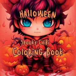 Halloween Spooky Chibi Coloring Book - Wolf, Om