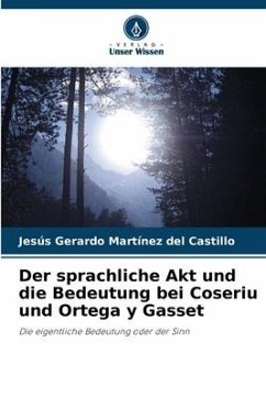 Der sprachliche Akt und die Bedeutung bei Coseriu und Ortega y Gasset - Martínez del Castillo, Jesús Gerardo