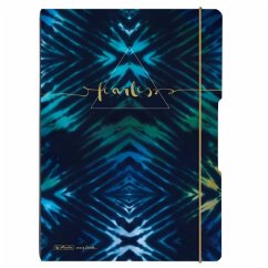 Cover Herlitz Notizheft flex A4, 40 Blatt kariert + 40 Blatt liniert, New Batik Fearless, gelocht, Perforation my.book