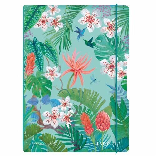 Herlitz Notizheft flex A4, 40 Blatt kariert + 40 Blatt liniert, Ladylike Jungle, gelocht, Perforation my.book Herlitz Notizheft flex A4, 40 Blatt kariert + 40 Blatt liniert, Ladylike Jungle, gelocht, Perforation my.book