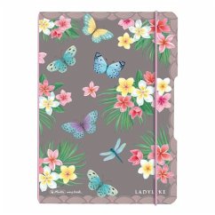 Herlitz Notizheft flex A5, 40 Blatt, punktiert Ladylike Butterflies, my.book