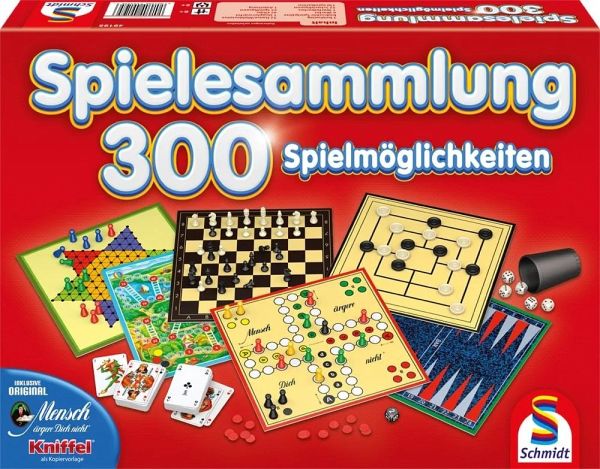Schmidt 49195 - Spielesammlung ROT mit 300 Spielemöglichkeiten; Schmidt 49195 - Spielesammlung ROT mit 300 Spielemöglichkeiten;