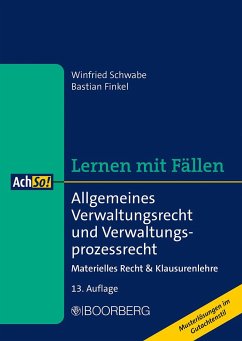 Allgemeines Verwaltungsrecht und Verwaltungsprozessrecht - Schwabe, Winfried;Finkel, Bastian