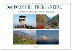 Der POON HILL TREK in NEPAL (Tischkalender 2024 DIN A5 quer), CALVENDO Monatskalender - Senff, Ulrich