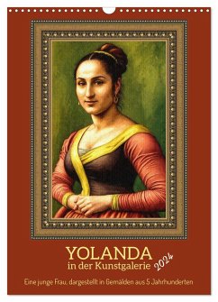 Yolanda in der Kunstgalerie (Wandkalender 2024 DIN A3 hoch), CALVENDO Monatskalender - Braun, Werner