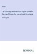 The Odyssey; Rendered into English... - Bild 1