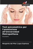 Test psicometrico per l'ammissione all'Universidad Metropolitana