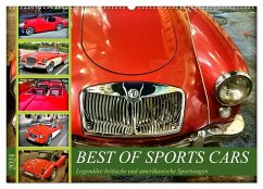 Best of Sports Cars - Legendäre britische und amerikanische Sportwagen (Wandkalender 2024 DIN A2 quer), CALVENDO Monatskalender - Löwis of Menar, Henning von