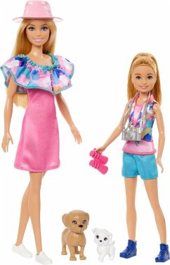Barbie und Stacie Schwestern Puppenset mit 2 Hunden und Zubehör