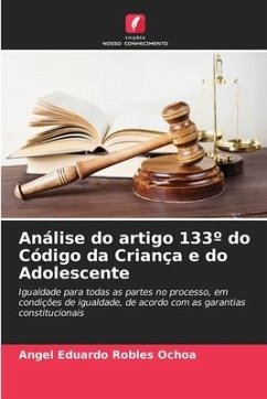 Análise do artigo 133º do Código da Criança e do Adolescente - Robles Ochoa, Angel Eduardo