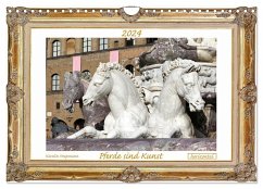 Pferde sind Kunst - horizontal (Wandkalender 2024 DIN A4 quer), CALVENDO Monatskalender