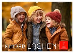 Kinder Lachen (Wandkalender 2024 DIN A2 quer), CALVENDO Monatskalender