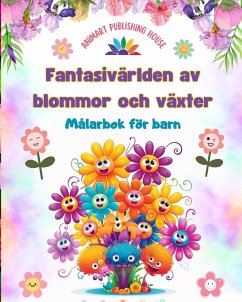 Fantasivärlden av blommor och växter - Målarbok för barn - Roliga mönster med naturens mest bedårande varelser - House, Animart Publishing