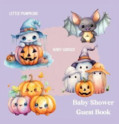 Cover Halloween Baby Shower Guest Book (hardback)