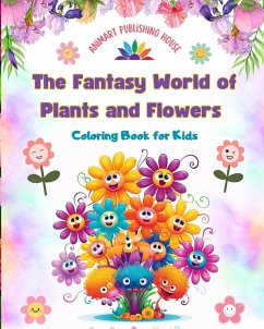 The Fantasy World of Plants and Flowers - Coloring Book for Kids - Funny Designs with Nature's Most Adorable Creatures - House, Animart Publishing