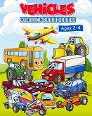 Vehicles coloring book for kids ages 2-4