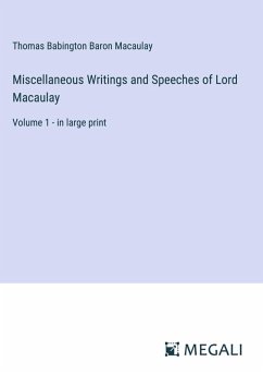 Cover Miscellaneous Writings and Speeches of Lord Macaulay