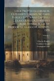 Liber Protocollorum M. Cuthberti Simonis, Notarii Publici et Scribae Capituli Glasguensis, A.D.1499-1513 Also, Rental Book of Diocese of Glasgow, A.D.