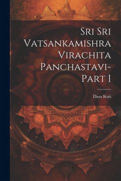 Cover Sri Sri Vatsankamishra Virachita Panchastavi-Part I