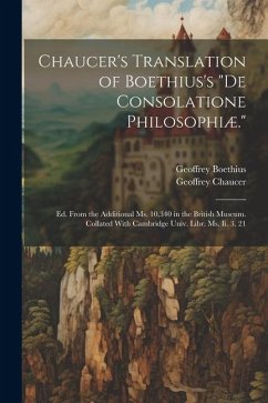 Chaucer's Translation of Boethius's 