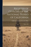 Register of Officers of the National Guard of California: March, 1896