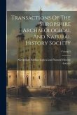 Transactions Of The Shropshire Archaeological And Natural History Society; Volume 5
