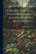 Lexicon Generum Phanerogamarum Inde Ab... - Bild 1